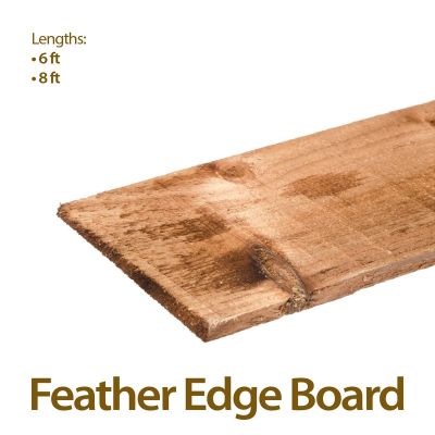 Holt Trade Individual Tanatone Brown Feather Edge Board - 6'