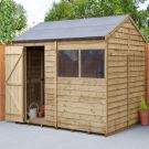 Hartwood 8' x 6' Overlap Pressure Treated Reverse Apex Shed