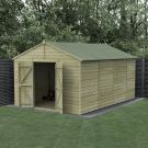 Hartwood 10' x 15' Pressure Treated Double Door Windowless Shiplap Apex Shed