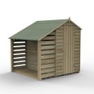 Hartwood 4' x 6' Pressure Treated Overlap Lean-To Apex Shed