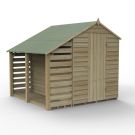Hartwood 5' x 7' Pressure Treated Overlap Lean-To Apex Shed