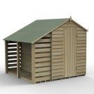 Hartwood 5' x 7' Windowless Pressure Treated Overlap Lean-To Apex Shed