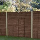 Hartwood 6' x 5' Pressure Treated Contemporary Lap Fence Panel - Brown