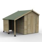 Hartwood 6' x 8' Premium Tongue & Groove Apex Shed with Log Store
