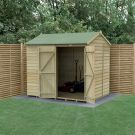 Hartwood 8' x 6' Pressure Treated Double Door Windowless Shiplap Reverse Apex Shed