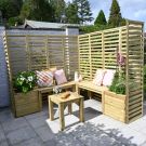 Hartwood Modular Garden Seating With Trellis - Option 3