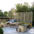 Hartwood Modular Garden Seating With Trellis - Option 4