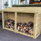 Moorvalley 4' High Extra Wide Double Log Store