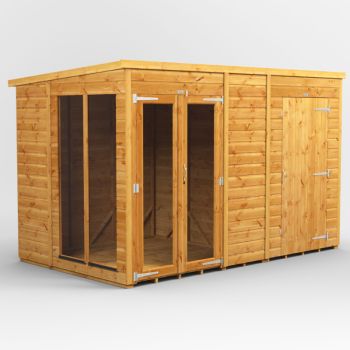 Oren 10' x 6' Pent Combi Summer House with Side Store - 4ft