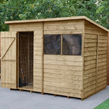 Hartwood 8' x 6' Overlap Pressure Treated Pent Shed