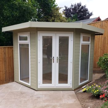 Bards 9' x 9' Oswald Bespoke Insulated Garden Room - Painted