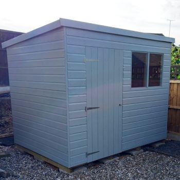 Bards 10' x 6' Popular Custom Pent Shed - Pre Painted