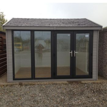 Bards 14' x 10' Portia Bespoke Insulated Garden Room - Painted