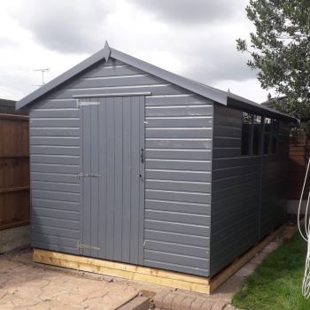 Bards 14' x 10' Supreme Custom Apex Shed - Tanalised or Pre Painted