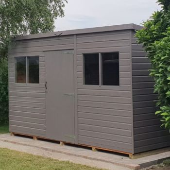 Bards 14' x 10' Supreme Custom Pent Shed - Tanalised or Pre Painted