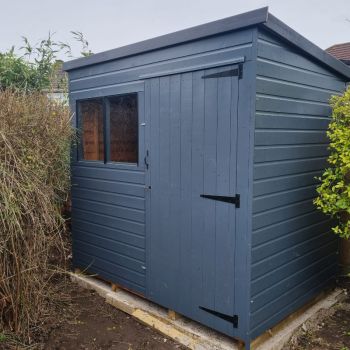 Bards 7' x 5' Supreme Custom Pent Shed - Tanalised or Pre Painted