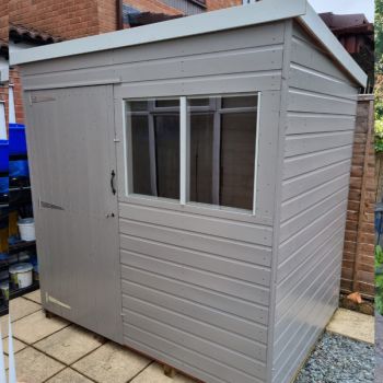 Bards 8' x 8' Supreme Custom Pent Shed - Tanalised or Pre Painted