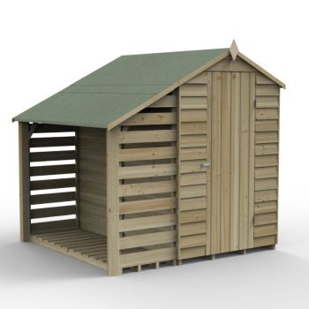 Hartwood 4' x 6' Windowless Pressure Treated Overlap Lean-To Apex Shed