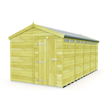 Holt 8' x 19' Pressure Treated Shiplap Modular Apex Security Shed