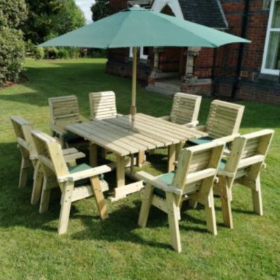 Moorvalley Ergo 8 Seater Square Casual Dining Set